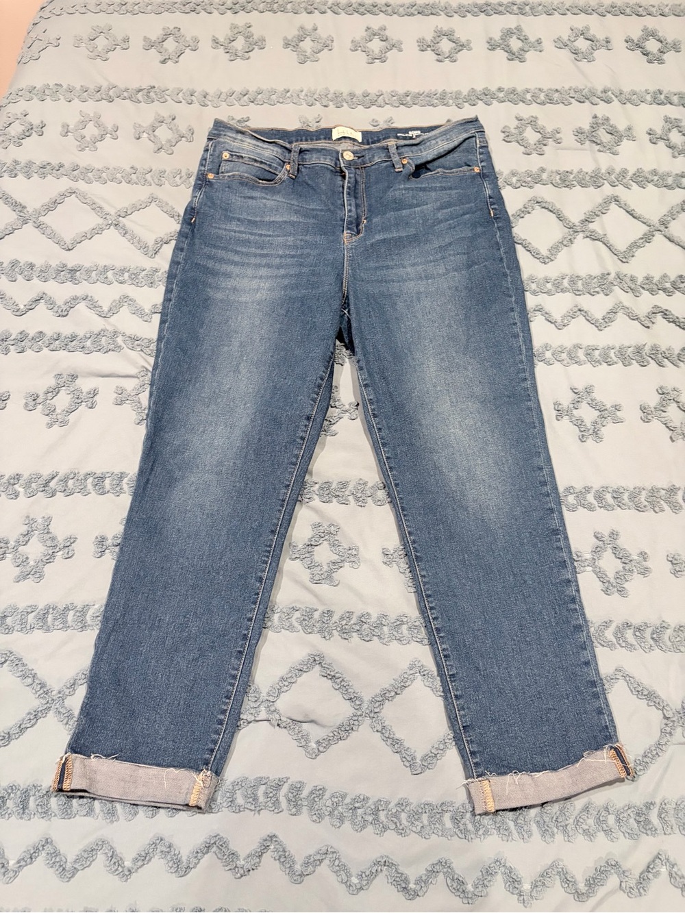Nicole Miller Soho High Rise Skinny Crop Jeans Sz 14